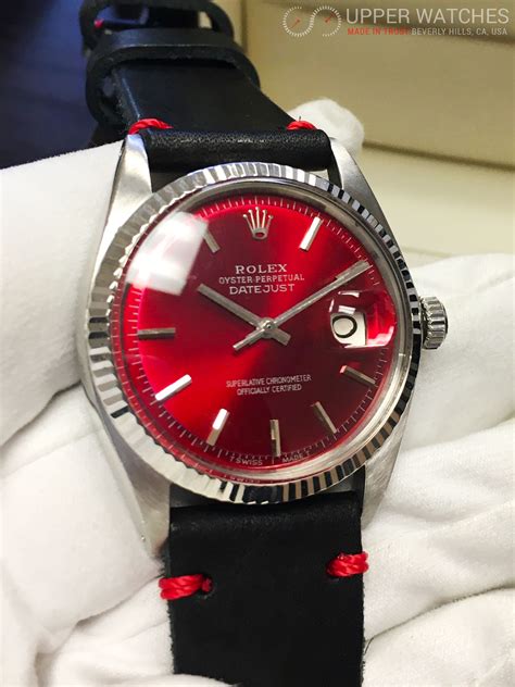 rolex with red|rolex red dial watches.